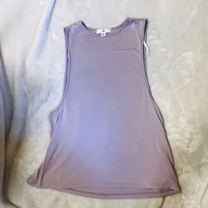 Purple workout tank top
